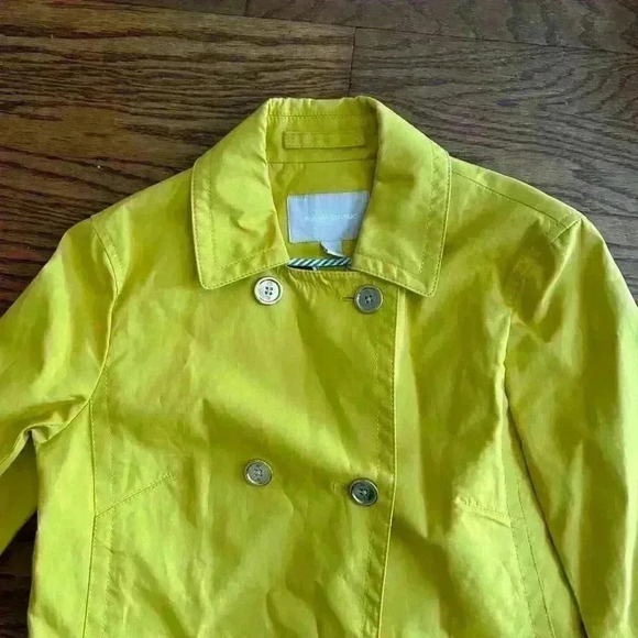 Banana Republic Mid Length Trench Coat Size XS Rain Coat Outerwear Pea Coat - Picture 10 of 12